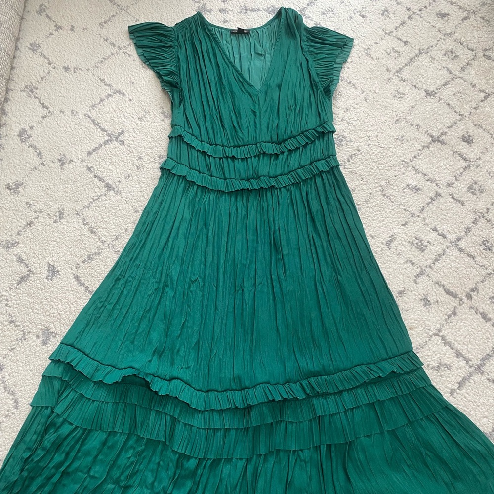 Current Air Sereia Pleated Midi Dress